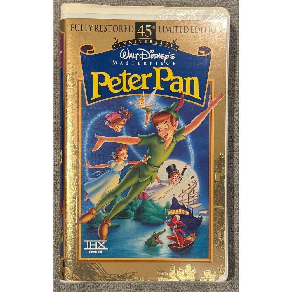 1998 "Walt Disney's Masterpiece" VHS tape of Peter Pan, specifically the 45th An
